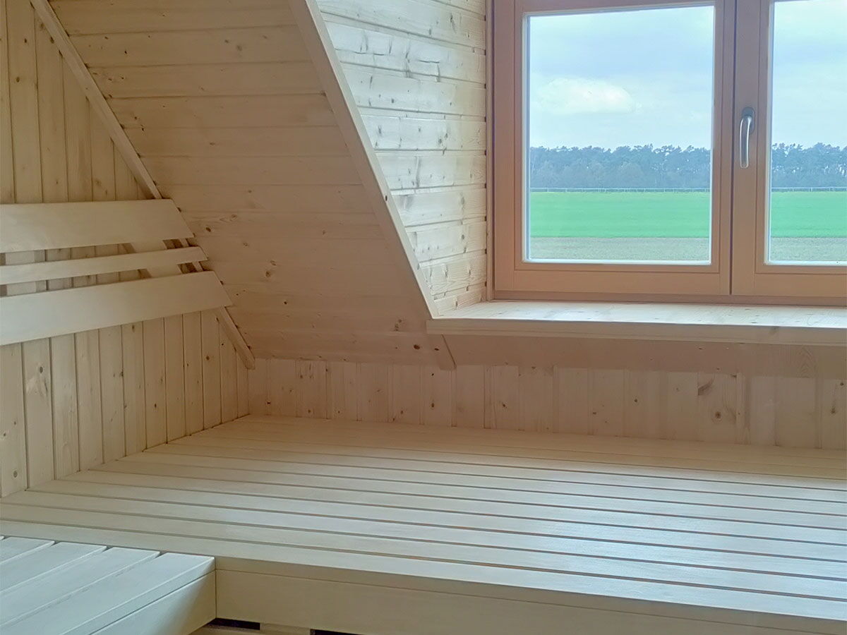 Sauna im Erker
